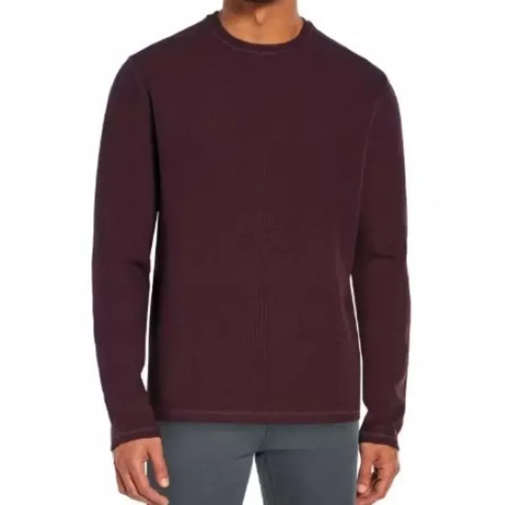 Banana Republic-Men’s Long Sleeve Crew Shirt-Color Brown Size M